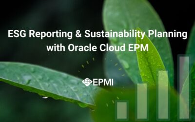 ESG Reporting & Sustainability Planning with Oracle Cloud EPM + EPMIcast Episode