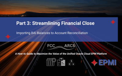 Importing BAI Balances to Account Reconciliation