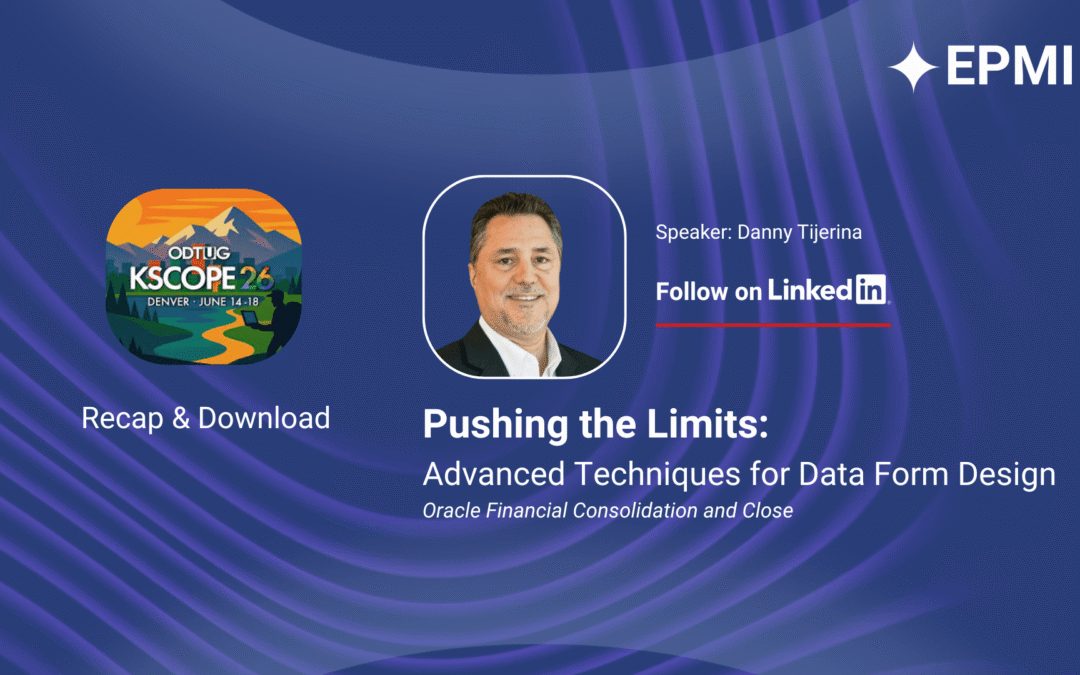 Pushing the Limits: Advanced Techniques for Data Form Design in Oracle FCCS